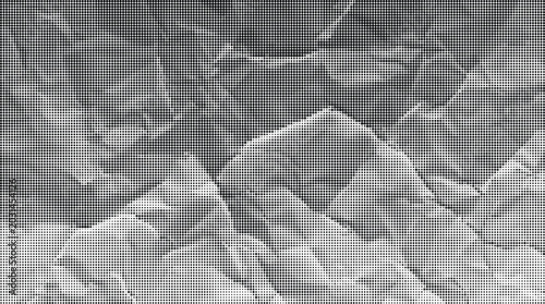 Fotografía A crumpled paper texture fills the frame with gray tones