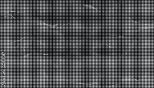 Billede på lærred A dark grey marbled surface with white veins on a transparent background