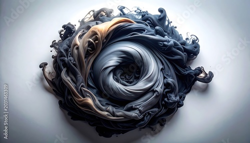 Swirling Abstract Art Design Element.
