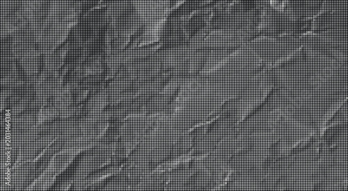 Obraz na płótnie A close-up view of a crumpled gray surface with many creases and folds