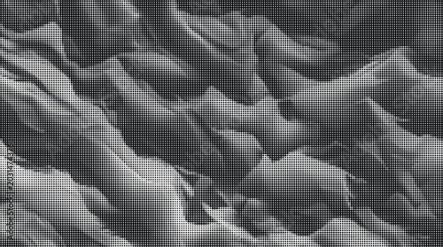 Wavy patterns on a sandy beach at sunset with transparent background
