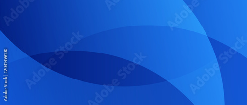 Abstract blue curved shapes background. Elegant wavy gradient layout. Modern corporate tech banner.