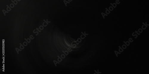 Bild auf Leinwand Minimalist black radial blur background showing subtle white light rings in center for mysterious and elegant dark composition