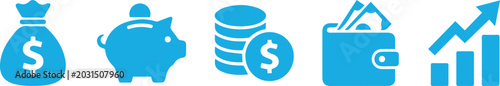 Fotografia Finance icons