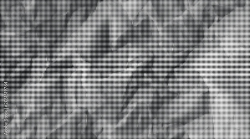 Foto Crinkled paper texture fills the frame with numerous folds and creases