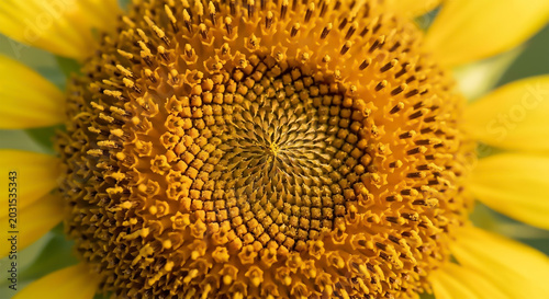 Sunflower Center Macro