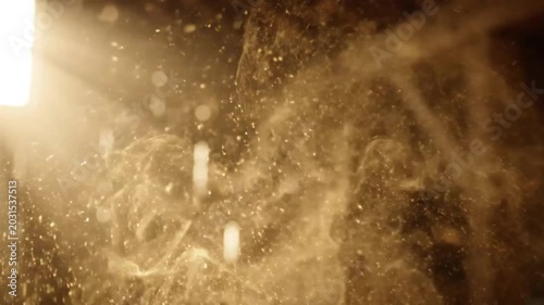 dust flying in the air