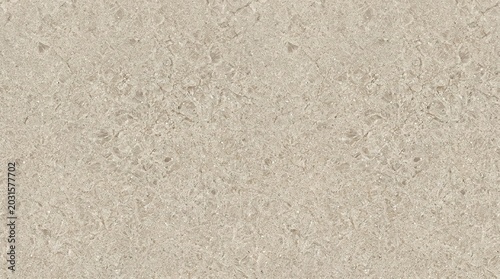 Beige terrazzo stone texture background, polished marble floor surface with granite chips, neutral sand colored concrete wall pattern