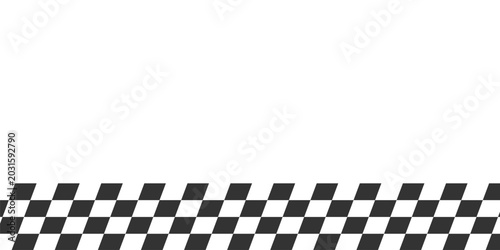 Checkered flag border on white background with finish line race car moto sport competition abstract background challenge tournament automotive formula 1 motocross endurance