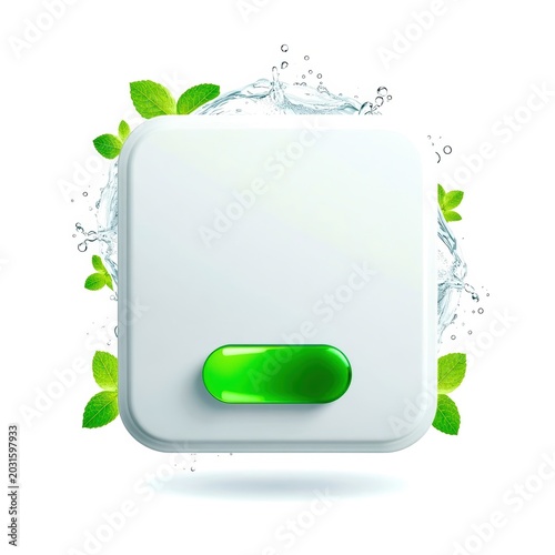 abstract green background with leaf