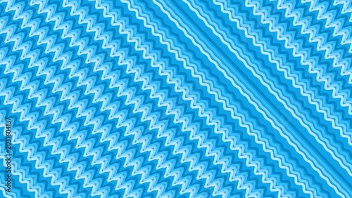Vibrant Blue Wavy Pattern Abstract Background