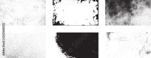 Fotografi Vintage Grunge Texture Set Featuring Rough Concrete Wall Overlays and Urban Dist