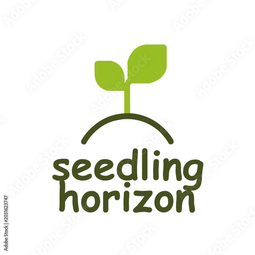 Seedling Horizon Logo – Growth Future & Sustainable Brand Identity