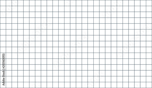 Obraz na płótnie Grid paper pattern features a series of precise intersecting dark lines that form a uniform geometric structure across the entire white surface for technical drawing or mathematical planning purposes