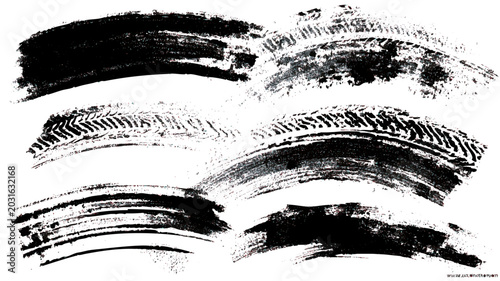 Photos Drift Skid Overlay PNG, Tire Track Grunge Texture