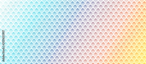 Cuadro en lienzo Rainbow colored background, perforated holes pattern with many colors, vintage style design