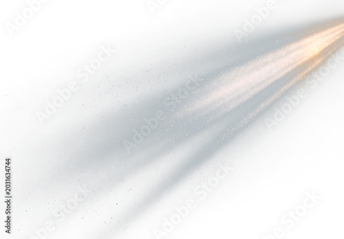 Golden glitter burst with cinematic luminous shine effect PNG