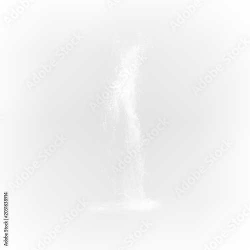 Foto Transparent waterfall overlay with realistic water movement PNG