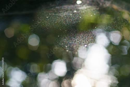 Abstract Light Bokeh with Dust Particles