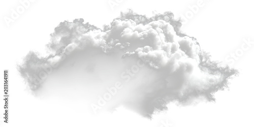 Fotografie Realistic cumulus cloud overlay with transparent softness PNG