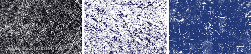 Abstract background, with scattered red, and white dots, on black and, blue gradient