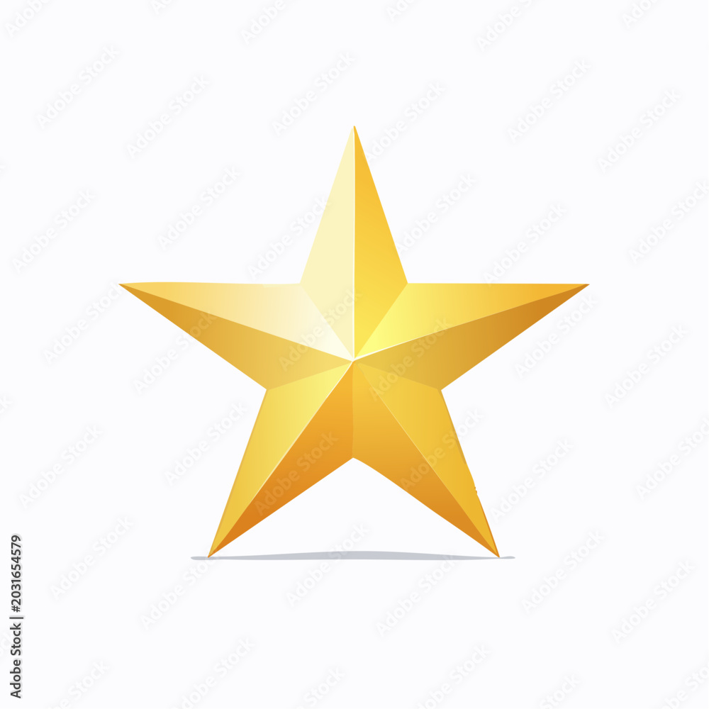 Obraz premium Golden Star Icon