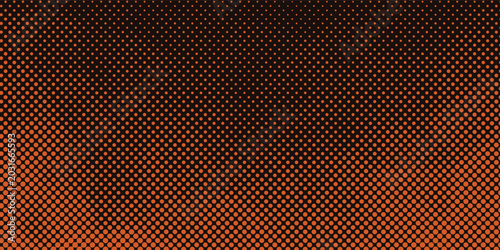 Cuadro en lienzo Close-up of orange hexagonal perforated metal with gradient lighting