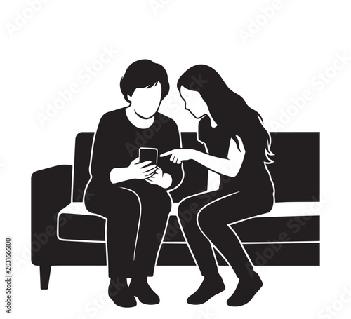 Bridging the digital divide, a younger person patiently instructs an older adult on smartphone operation, symbolizing intergenerational learning, connection, and technological empowerment