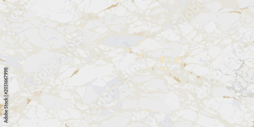 Tableau sur toile white marble texture with gold veins and natural flowing cracks full frame