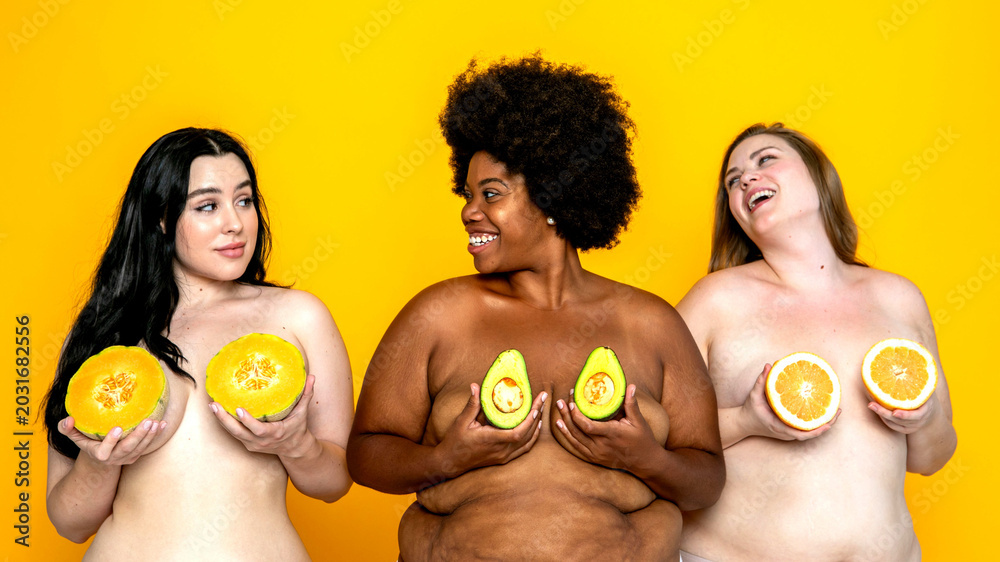 Fototapeta premium Diverse women celebrating body positivity.