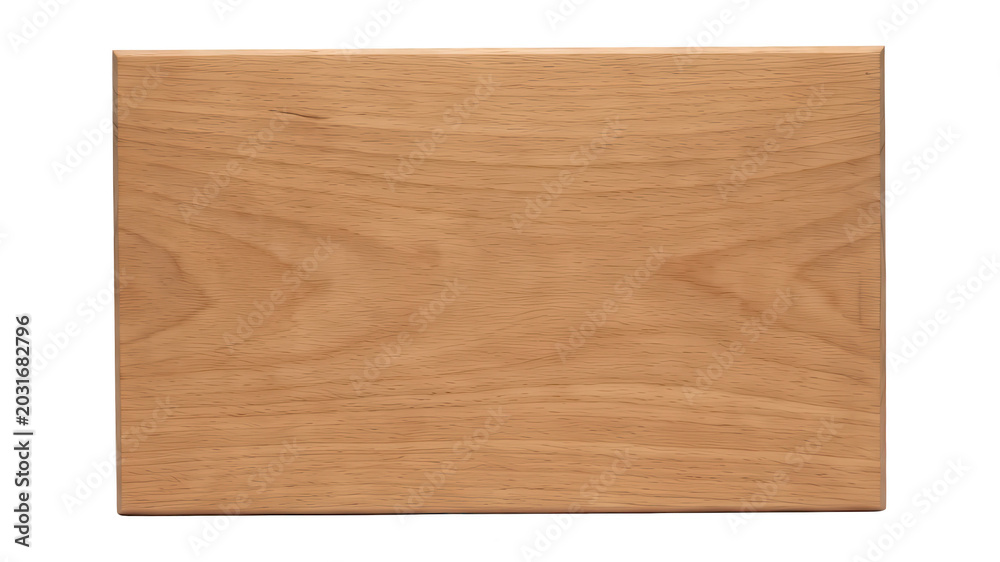 Naklejka premium Square light wood plank isolated on transparent background