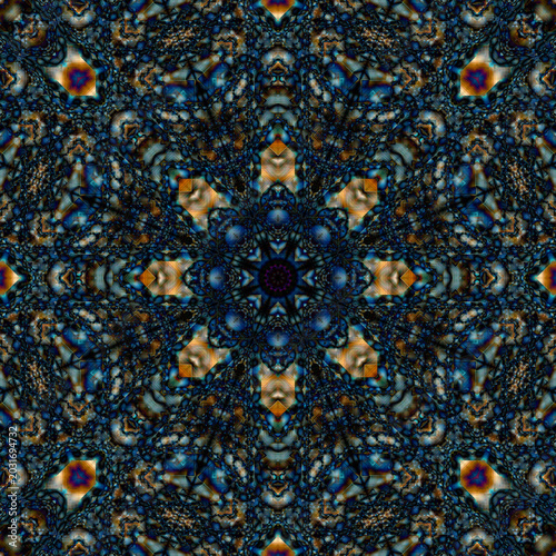 Abstract dark geometric pattern for design, printing.