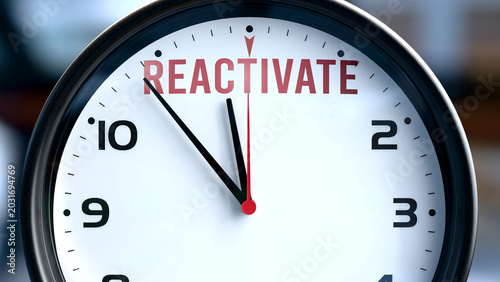 Tableau sur toile Reactivate that is going to happen soon