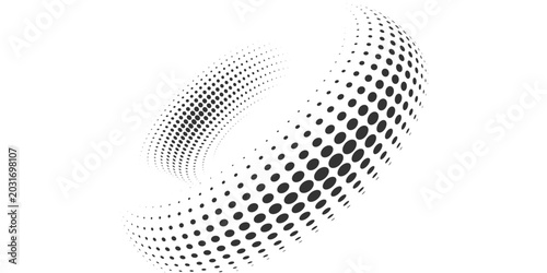 Bild auf Leinwand Grunge Halftone white and black dot pattern and black grunge gradient background