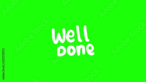 Green screen Sticker animation motion graphic with chroma key clip template 4k Background. Easy removed green screen. High resolution. Ultra High Definition, 4k video.