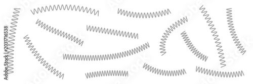 Konstfotografi Set of spiral springs