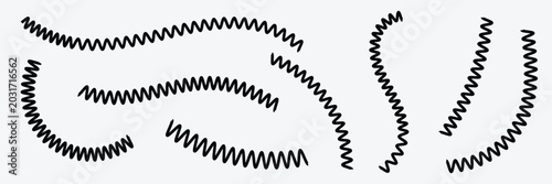 Konstfotografi Set of spiral springs