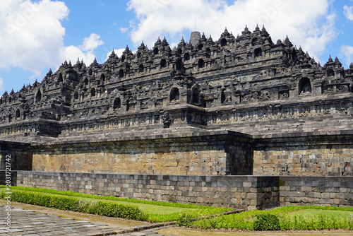 senic view of borobodur temple