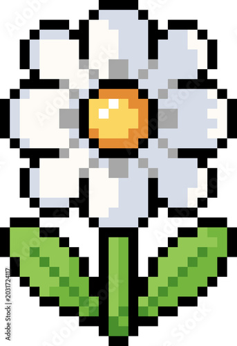 Photos Daisy Flower Pixel Art Icon