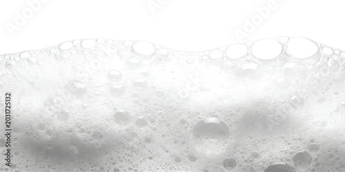 Εκτύπωση καμβά White soap bubbles texture with foam and water lather for cleaning and bath back