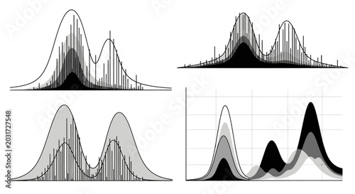 Statistical Distribution Chart Set