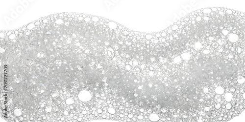 Obraz na płótnie Abstract wave of white soap bubbles and foam texture