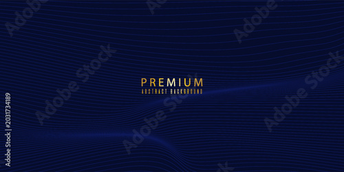 Premium background design with diagonal dark blue line pattern. Vector template for digital luxury banner, invitation, voucher, certificate. modern trendy design