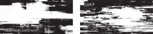 Bild auf Leinwand Glitch distorted grungy isolated layers