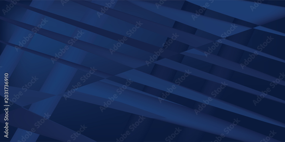 Obraz premium Black Navy Blue Silver Abstrak pola latar belakang. Bentuk Geometris. Sudut segitiga garis lipat poligon berlian modern biru