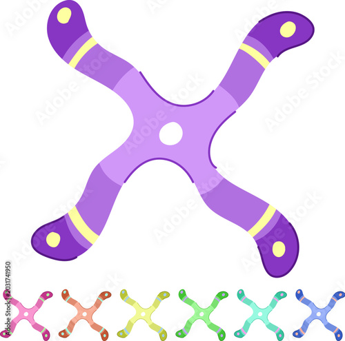 Fotografía aboriginal boomerang cartoon