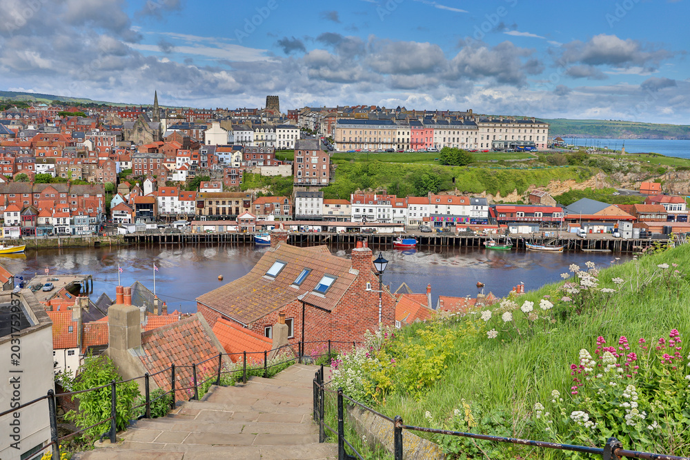Obraz premium Views of Whitby in North Yorkshire , UK