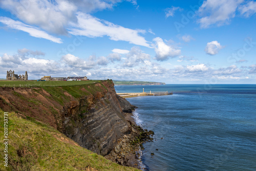 Views of Whitby in North Yorkshire , UK