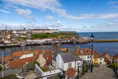 Views of Whitby in North Yorkshire , UK