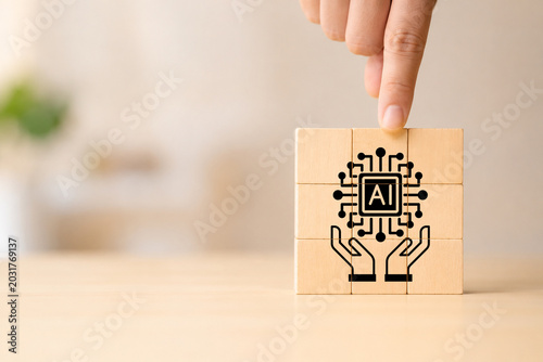 Canvas-taulu AI Artificial Intelligence governance concept